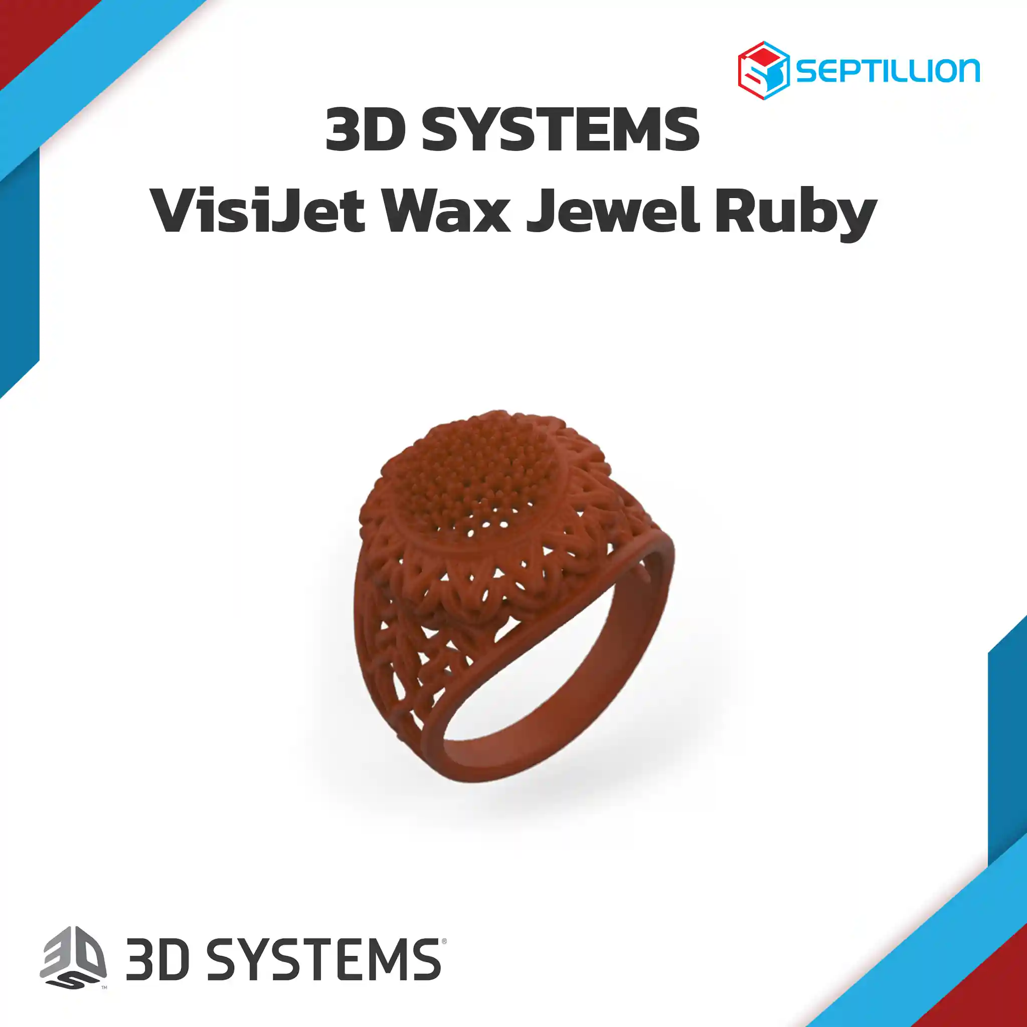 VisiJet Wax Jewel Ruby