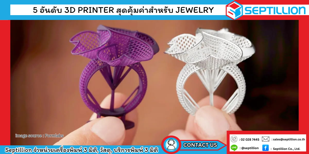 5 อันดับ 3D Printer สุดคุ้มค่าสำหรับ Jewelry