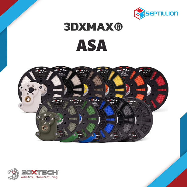 3DXTech 3DXMAX Black ASA Filament - 1.75mm (1kg)