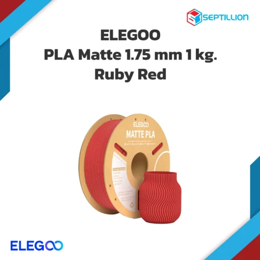 Elegoo PLA Mate filament 1kg Ruby Red