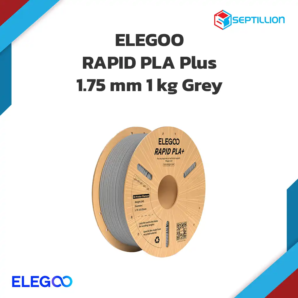 Elegoo Rapid PLA+ Filament 1.75mm. 1kg. - Grey