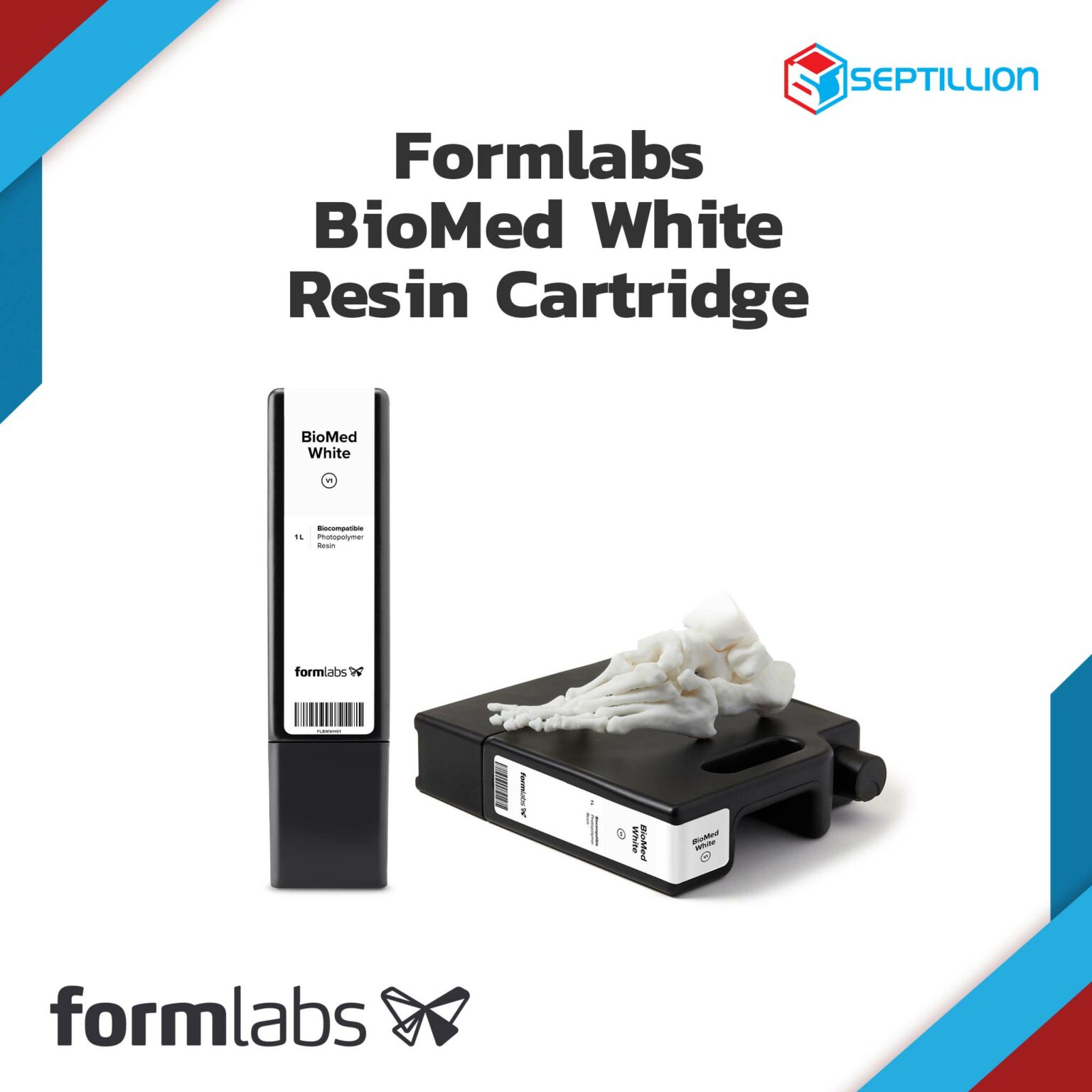 เรซิ่น Biomed White Formlabs Septillion Co Ltd