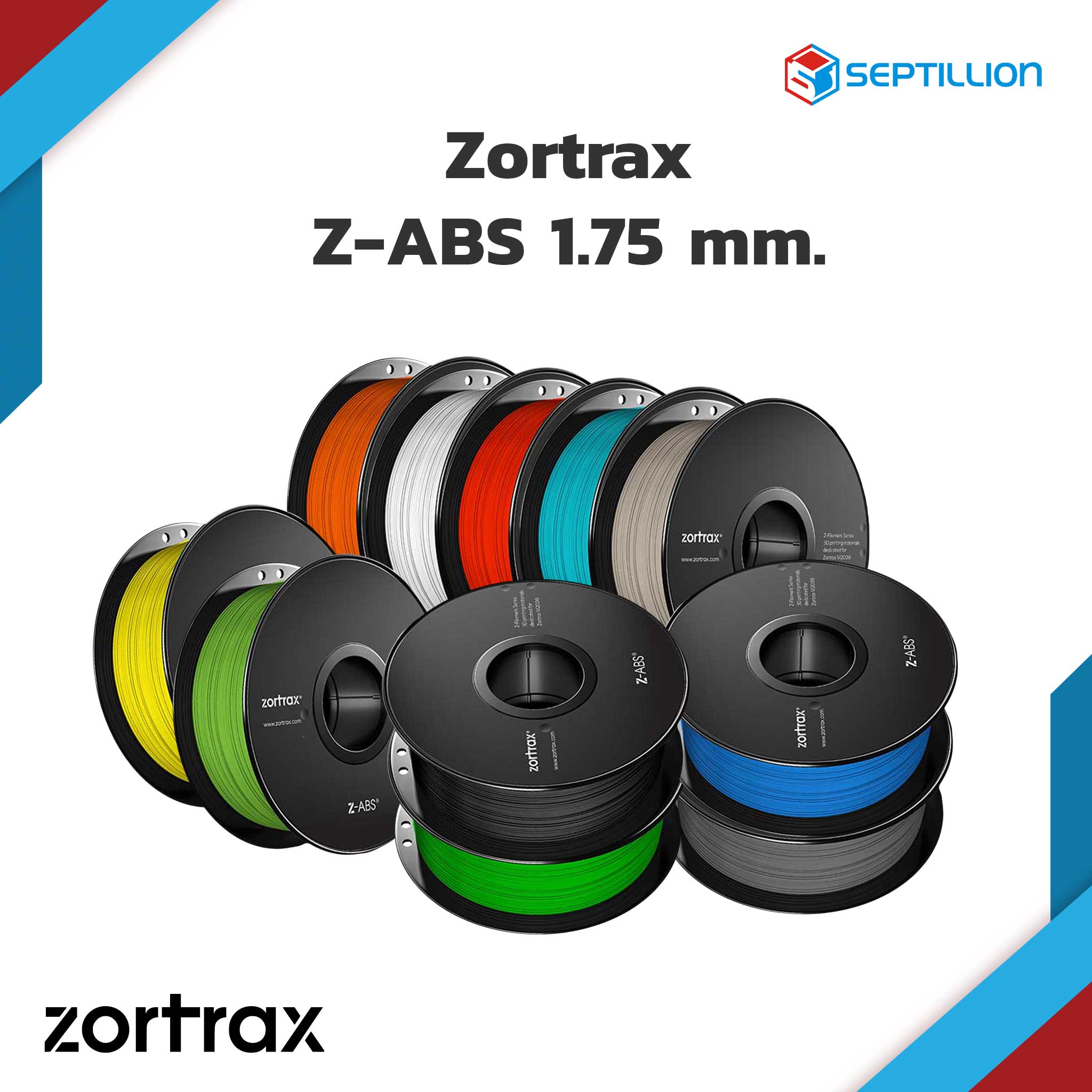 Zortrax Z-ABS Filament 1.75mm. 800g. – Septillion Co., Ltd.